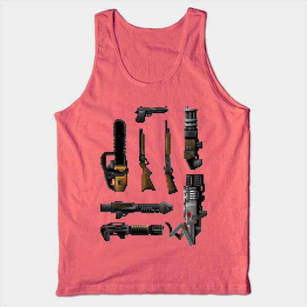 D Guns Tank Top by RetroPixelWorld